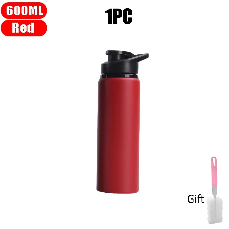 Outdoor-Wasserflasche Aus Edelstahl, 600 Ml, Auslaufsicher, Großes Fassungsvermögen, Sportfahrrad-Reiseflasche Für Camping, Radfahren Outdoor-Wasserflasche Aus Edelstahl, 600 Ml, Auslaufsicher, Großes Fassungsvermögen, Sportfahrrad-Reiseflasche Für Camping, Radfahren - Image 9