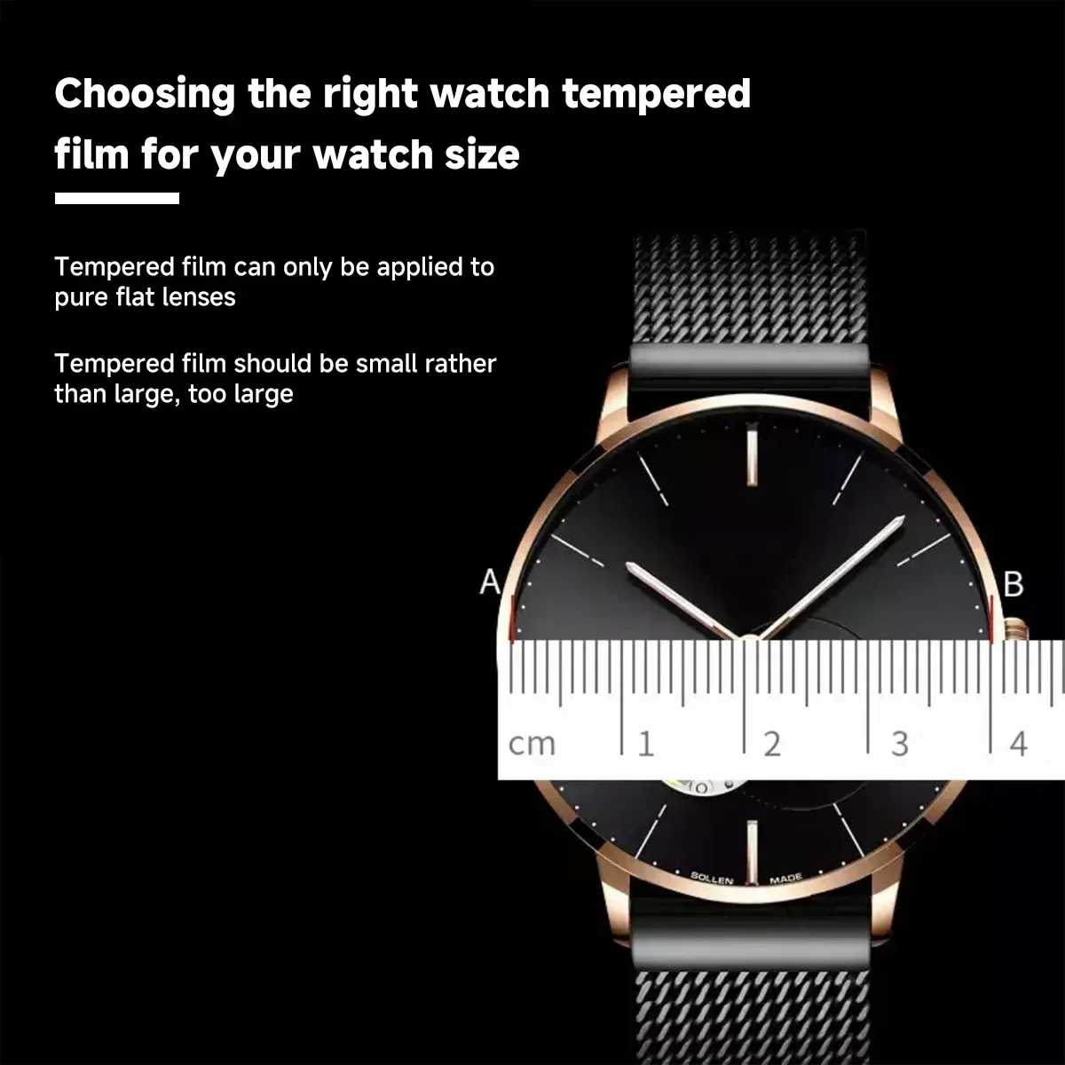 Universeller Smartwatch-Displayschutz Aus Gehärtetem Glas, Schutzfolie, 28 Mm, 30 Mm, 32 Mm, 38 Mm, 40 Mm, 41 Mm, 42 Mm, Durchmesser 26–46 Mm Universeller Smartwatch-Displayschutz Aus Gehärtetem Glas, Schutzfolie, 28 Mm, 30 Mm, 32 Mm, 38 Mm, 40 Mm, 41 Mm, 42 Mm, Durchmesser 26–46 Mm - Image 2