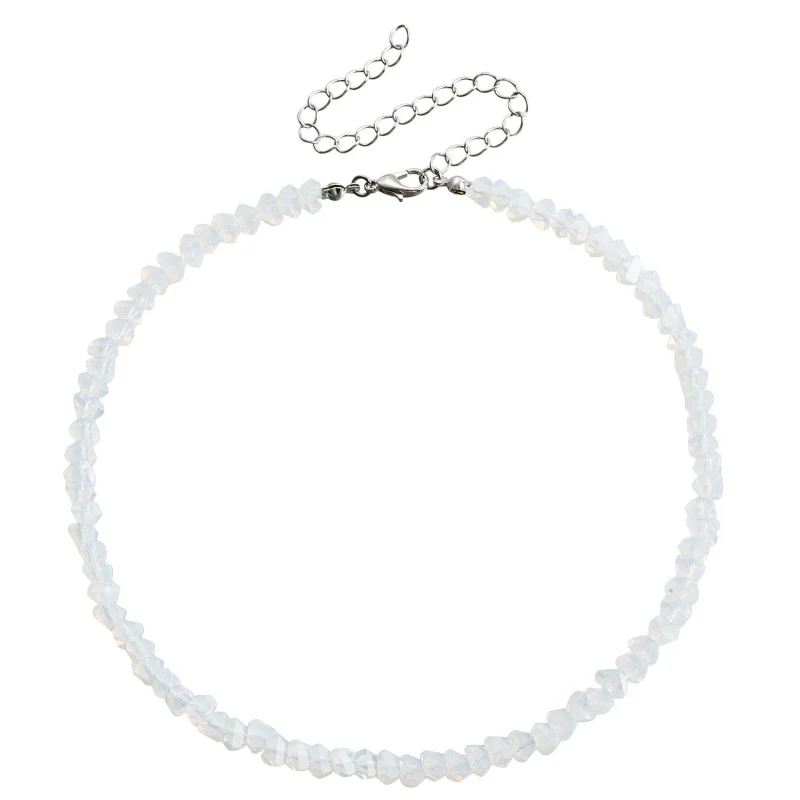 Transparent Crystal Irregular Beaded Choker Necklace For Women Korean Collarbone Clavicle Chain On The Neck Collar Jewelry Transparent Crystal Irregular Beaded Choker Necklace For Women Korean Collarbone Clavicle Chain On The Neck Collar Jewelry - Image 10