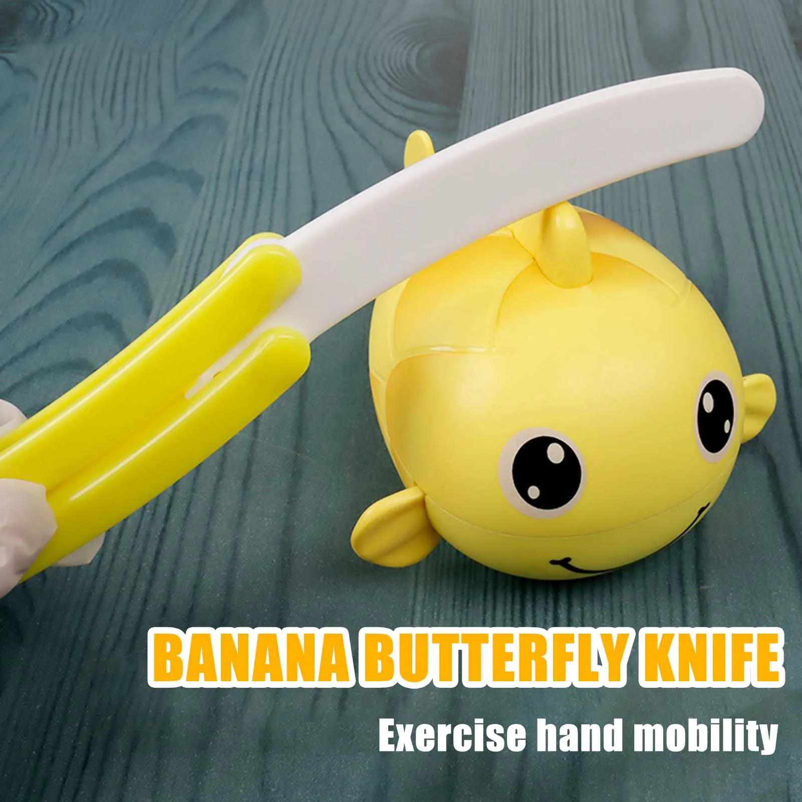 Mini-Bananen-Butterfly-Messer Fidget-Spielzeug – Tragbares, Kompaktes Dekompressionsspielzeug Gegen Angstzustände Für Kinder Und Erwachsene – Push-Card, Klein Mini-Bananen-Butterfly-Messer Fidget-Spielzeug – Tragbares, Kompaktes Dekompressionsspielzeug Gegen Angstzustände Für Kinder Und Erwachsene – Push-Card, Klein - Image 4