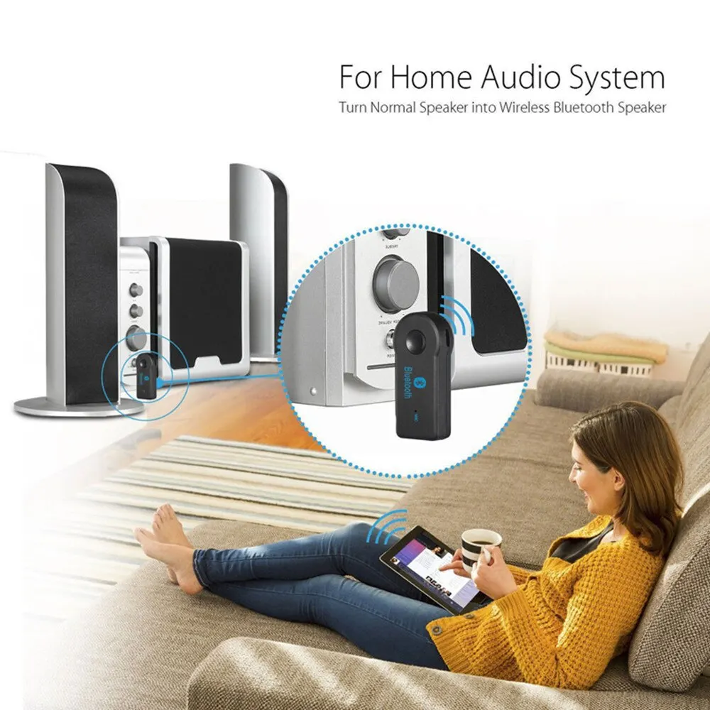 Bluetooth-Aux-Empfänger 5.0 – 3,5-Mm-Stereo-Adapter Mit Mikrofon Für Auto, Lautsprecher Und Verstärker Bluetooth-Aux-Empfänger 5.0 – 3,5-Mm-Stereo-Adapter Mit Mikrofon Für Auto, Lautsprecher Und Verstärker - Image 4