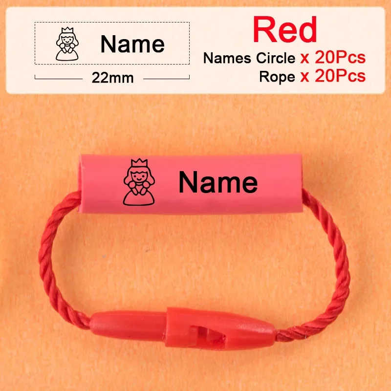 20 Stücke Baby Schuhe Schul Tasse Kleidung Name Aufkleber Wasserdichte Tag Seil Baby Name Ring Kinder Angepasst Name Label Anhänger 20 Stücke Baby Schuhe Schul Tasse Kleidung Name Aufkleber Wasserdichte Tag Seil Baby Name Ring Kinder Angepasst Name Label Anhänger - Image 9
