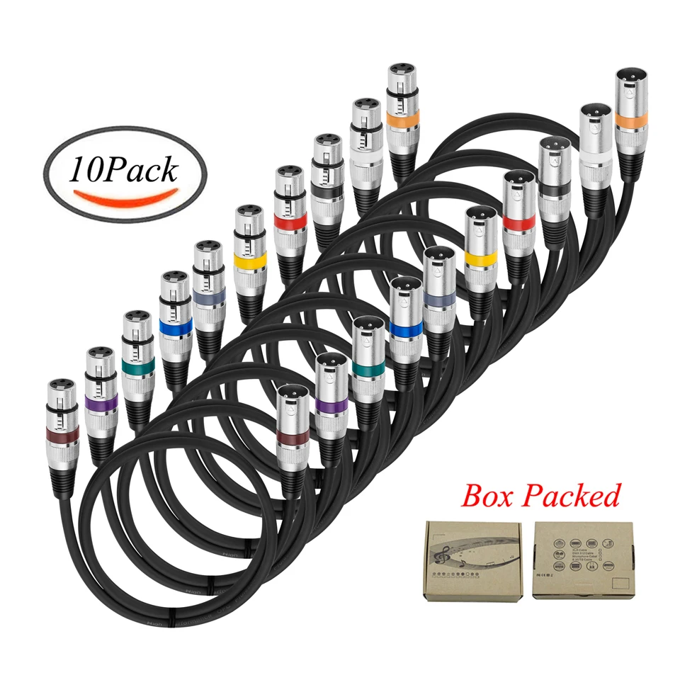 Bochara Xlr-Kabel – Abgeschirmtes Ofc-Mikrofonkabel, Stecker Auf Buchse, 1–10 M Für Mixer, Verstärker Und Bühne Bochara Xlr-Kabel – Abgeschirmtes Ofc-Mikrofonkabel, Stecker Auf Buchse, 1–10 M Für Mixer, Verstärker Und Bühne - Image 8