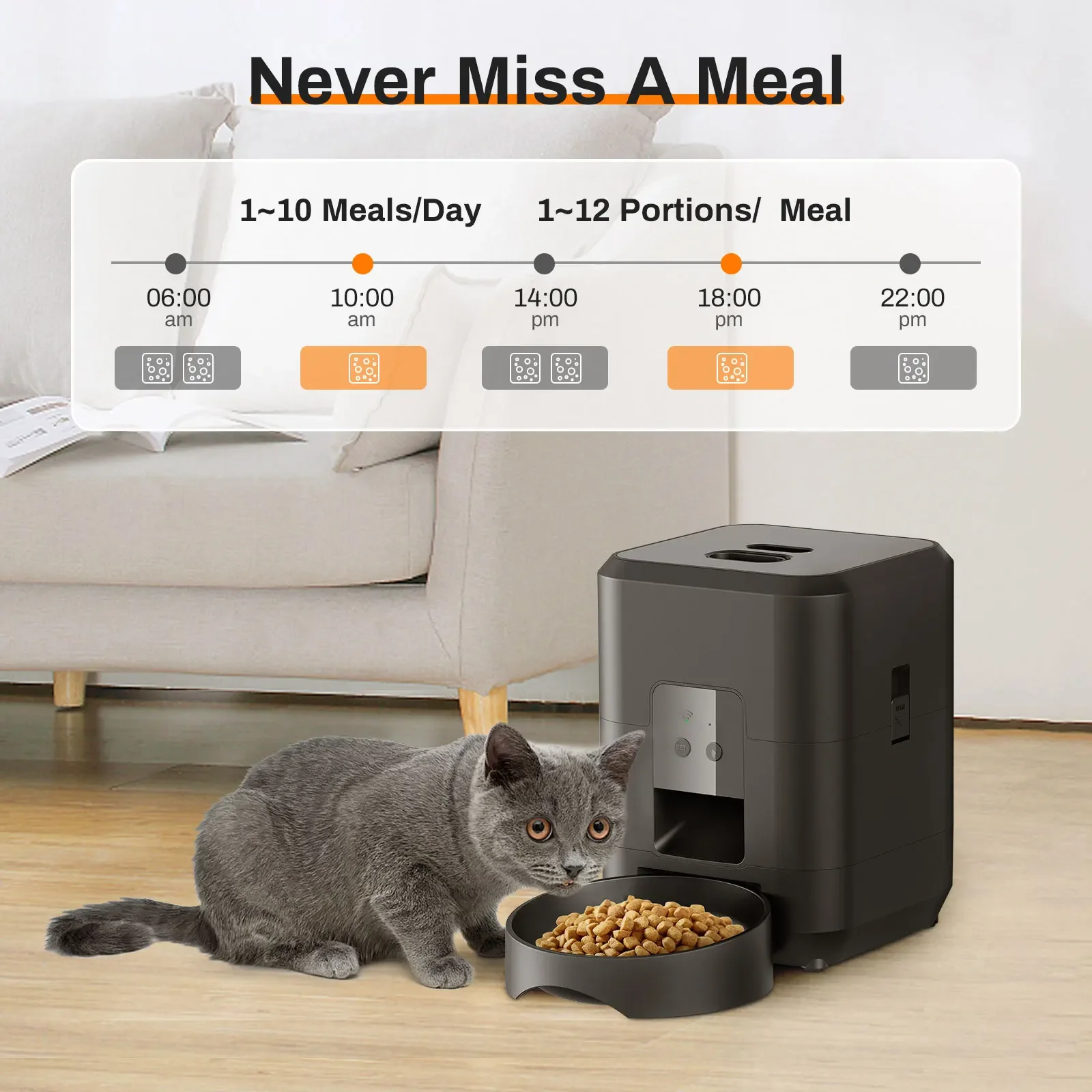 Smart Pet Feeder Automatic Cat Feeder Dog Slow Food Machine With Timed Quantitative Automatic Cat Food Dispenser Cat Dog Bowl Smart Pet Feeder Automatic Cat Feeder Dog Slow Food Machine With Timed Quantitative Automatic Cat Food Dispenser Cat Dog Bowl - Image 22