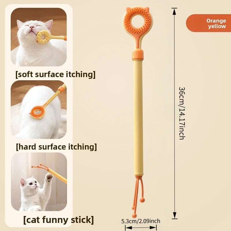 3-In-1 Katzenkratzbaum Mit Massagestab Und Fellbürste 3-In-1 Katzenkratzbaum Mit Massagestab Und Fellbürste - Image 6