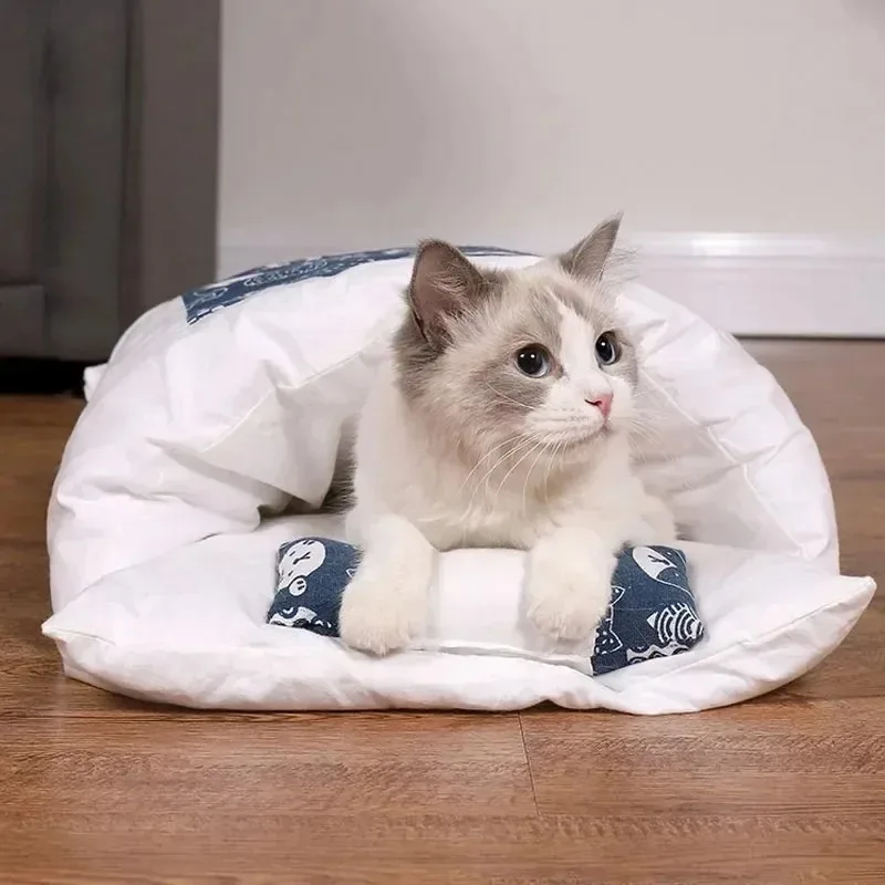 Kawaii Abnehmbares Katzenbett, Haus, Heimbedarf, Produkte Für Erwachsene, Katzen, Großes Haustier, Hundebett, Katzenhaus, Höhle, Bequemes Essen, Niedlich Kawaii Abnehmbares Katzenbett, Haus, Heimbedarf, Produkte Für Erwachsene, Katzen, Großes Haustier, Hundebett, Katzenhaus, Höhle, Bequemes Essen, Niedlich - Image 5