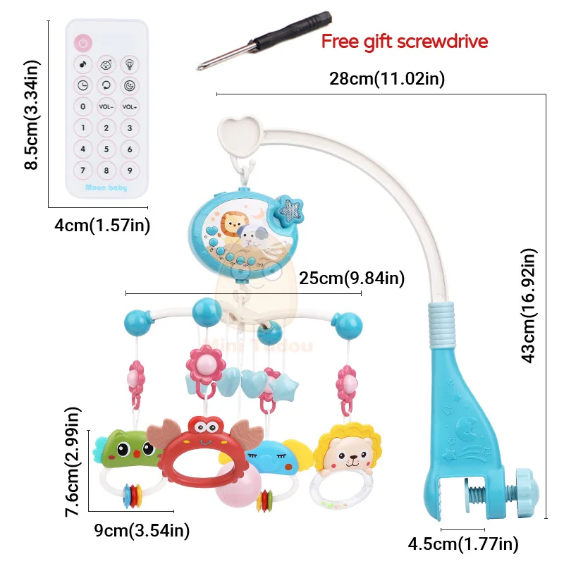 Baby Krippe Mobile Rassel Spielzeug Für 0-12 Monate Infant Rotierenden Musical Projektor Nachtlicht Bett Glocke Pädagogisches Für Neugeborene Geschenk Baby Krippe Mobile Rassel Spielzeug Für 0-12 Monate Infant Rotierenden Musical Projektor Nachtlicht Bett Glocke Pädagogisches Für Neugeborene Geschenk - Image 6
