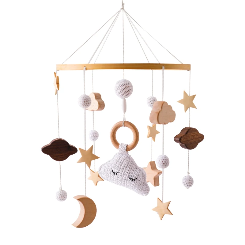 Babymobile Mit Holzrasseln, Weichen Filz-Tierfiguren, Musikbox Und Hängespielzeug Für Neugeborene – Babygeschenke Babymobile Mit Holzrasseln, Weichen Filz-Tierfiguren, Musikbox Und Hängespielzeug Für Neugeborene – Babygeschenke - Image 36