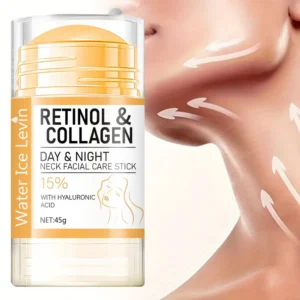 Retinol- und Kollagen-Hals-Gesichtspflegestift mit Hyaluronsäure, spendet tiefen Feuchtigkeit und strafft die Haut bei Tag und Nacht
