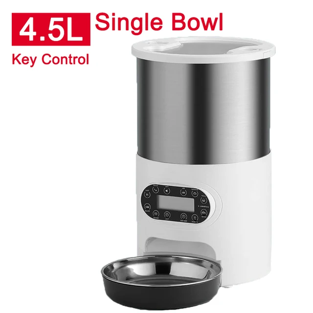 Cat Timing Feeder Smart App Cat Feeder Stainless Steel Double Meal Pet Food Remote Feeding Automatic Dispenser Suitable Cats Dog Cat Timing Feeder Smart App Cat Feeder Stainless Steel Double Meal Pet Food Remote Feeding Automatic Dispenser Suitable Cats Dog - Image 11