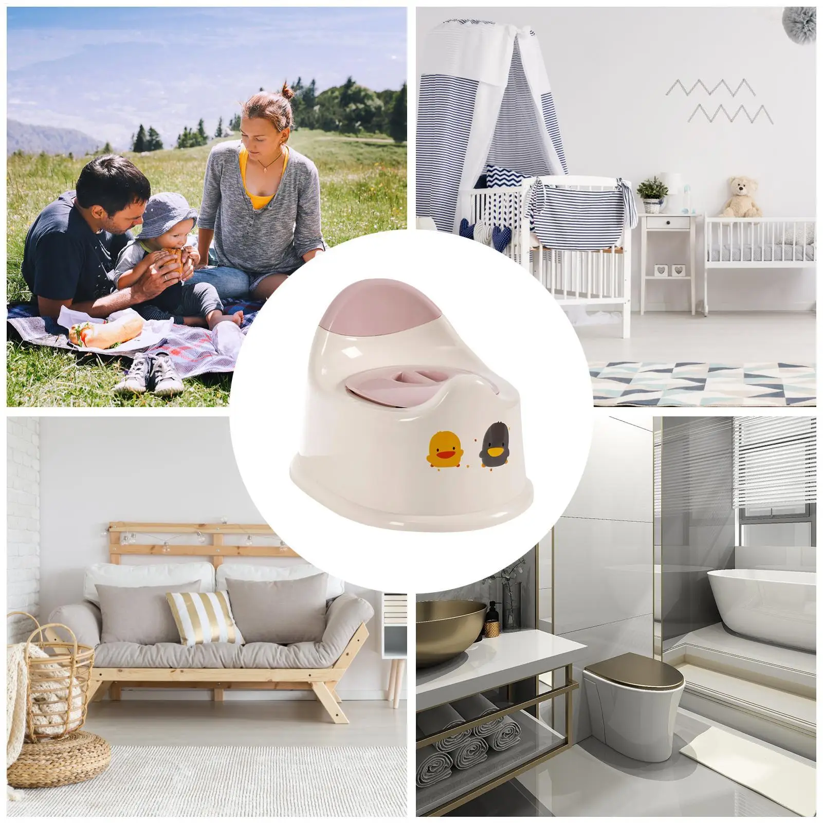 Toilet Seat Toddler Cute Toddler Potty Training Toilet Seat Lightweight Spill Proof Portable Easy Cleaning Toilet For Children Toilet Seat Toddler Cute Toddler Potty Training Toilet Seat Lightweight Spill Proof Portable Easy Cleaning Toilet For Children - Image 2