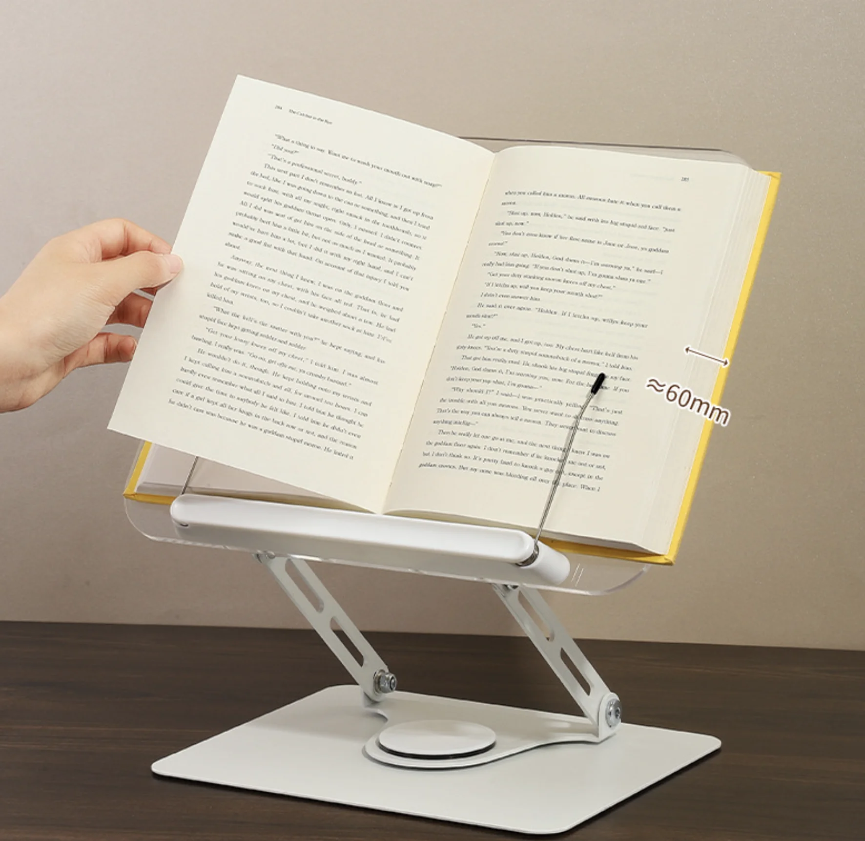 Verstellbarer Buchständer Mit 360°-Drehung – Faltbare Lesestütze Mit Seitenhaltern Für Bücher, Tablets Und Dokumente Verstellbarer Buchständer Mit 360°-Drehung – Faltbare Lesestütze Mit Seitenhaltern Für Bücher, Tablets Und Dokumente - Image 7