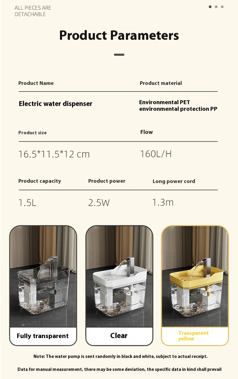Cat Water Fountain Auto Filter Transparent Drinker Usb Anti-Dry Burning Recirculate Filtering Water Dispenser With Pump Cat Water Fountain Auto Filter Transparent Drinker Usb Anti-Dry Burning Recirculate Filtering Water Dispenser With Pump - Image 21