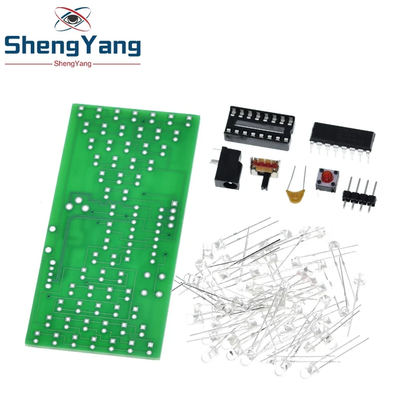 Elektronischer Sanduhr-Bausatz 5 V – Led-Lampen, Doppelseitige Platine, 84 × 40 Mm Für Elektronik- Und Lernprojekte Elektronischer Sanduhr-Bausatz 5 V – Led-Lampen, Doppelseitige Platine, 84 × 40 Mm Für Elektronik- Und Lernprojekte - Image 3