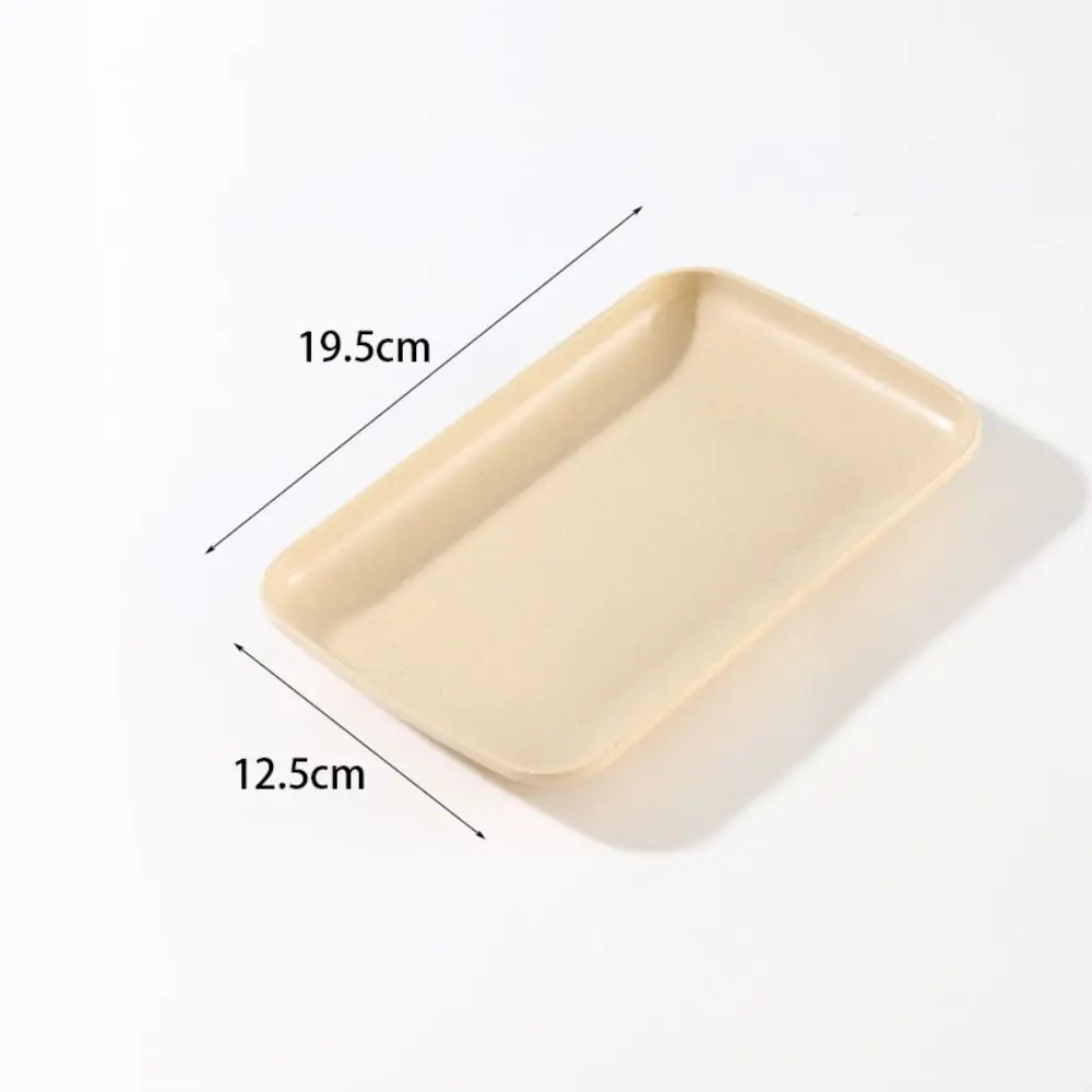 Geschirr Kunststoff Snack Platte Hochwertige Weizens Troh Wieder Verwendbare Tisch Mülls Chale Langlebige Leichte Quadratische Tablett Geschirr Kunststoff Snack Platte Hochwertige Weizens Troh Wieder Verwendbare Tisch Mülls Chale Langlebige Leichte Quadratische Tablett - Image 4