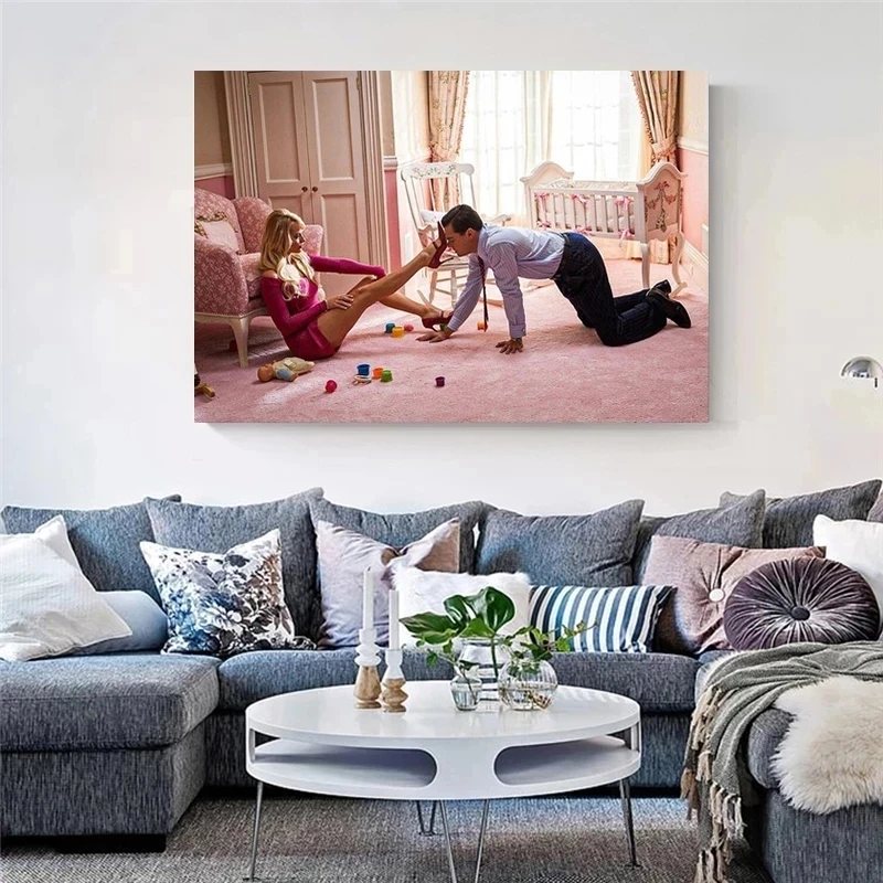 Der Wolf Der Wall Street Filmplakat Serie Leonardo Dicaprio Leinwandgemälde Ästhetische Wandbilder Schlafzimmer Heimdekoration Der Wolf Der Wall Street Filmplakat Serie Leonardo Dicaprio Leinwandgemälde Ästhetische Wandbilder Schlafzimmer Heimdekoration - Image 4