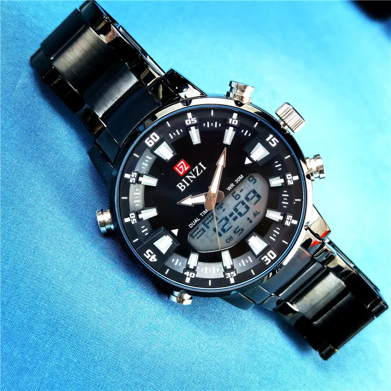 Top Marke Luxus Goldene Herren Quarz Chronograph Uhren Männer Sport Wasserdichte Mann Armbanduhr Männliche Uhr Relogio Masculino 2024 Top Marke Luxus Goldene Herren Quarz Chronograph Uhren Männer Sport Wasserdichte Mann Armbanduhr Männliche Uhr Relogio Masculino 2024 - Image 3