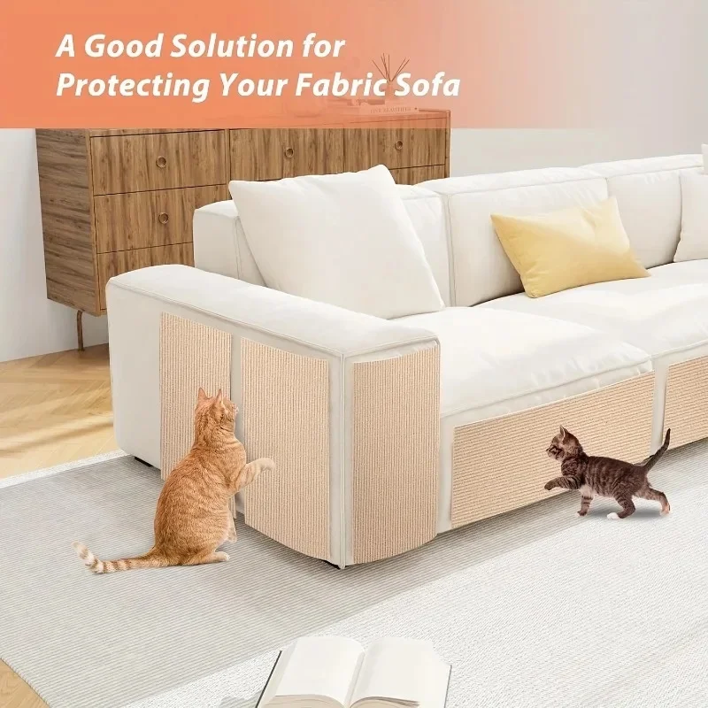 30X100Cm Self-Adhesive Customizable Cat Scratching Mat - Protects Furniture &Amp; Promotes Healthy Claws 30X100Cm Self-Adhesive Customizable Cat Scratching Mat - Protects Furniture &Amp; Promotes Healthy Claws - Image 3