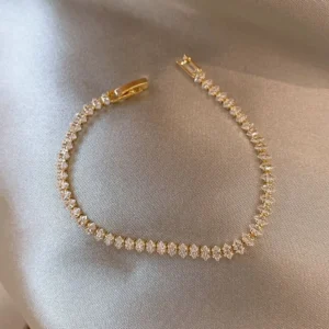 Trendy Neue Strass Zirkon Kette Armband Einfachen Stil Funkelnden Armband Luxus Schmuck Elegante Diamant Armband Frauen Mädchen