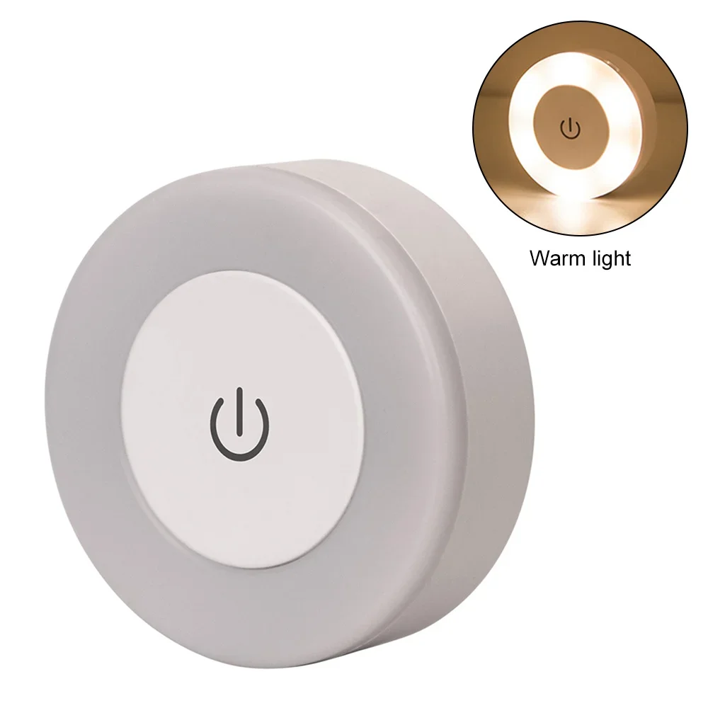 Energiesparende Led-Nachtlichter Mit Berührungssensor, Usb-Aufladbar, Magnetische Wandleuchte Für Zimmer, Flur, Schlafzimmer, Runde Tragbare Nachtlampe Energiesparende Led-Nachtlichter Mit Berührungssensor, Usb-Aufladbar, Magnetische Wandleuchte Für Zimmer, Flur, Schlafzimmer, Runde Tragbare Nachtlampe - Image 7