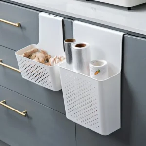 Schrankregal Küchentür Innenraum-Aufbewahrung Hängehaken Hinter-Tür-Korb Box Organizer Platzsparende Zubehörteile