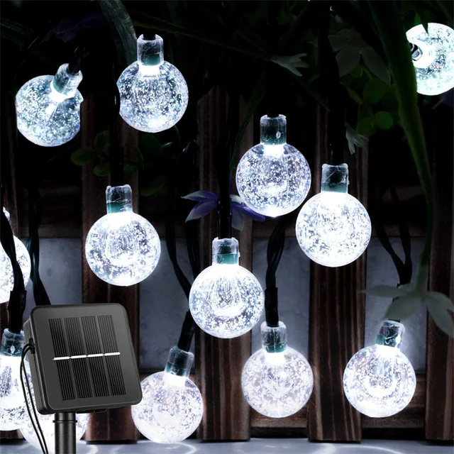 Solar Lichterketten Im Freien Led Kristall Kugel Lichter Wasserdicht Solar Girlanden Lichterkette Für Garten Weihnachten Outdoor-Dekor Solar Lichterketten Im Freien Led Kristall Kugel Lichter Wasserdicht Solar Girlanden Lichterkette Für Garten Weihnachten Outdoor-Dekor - Image 10