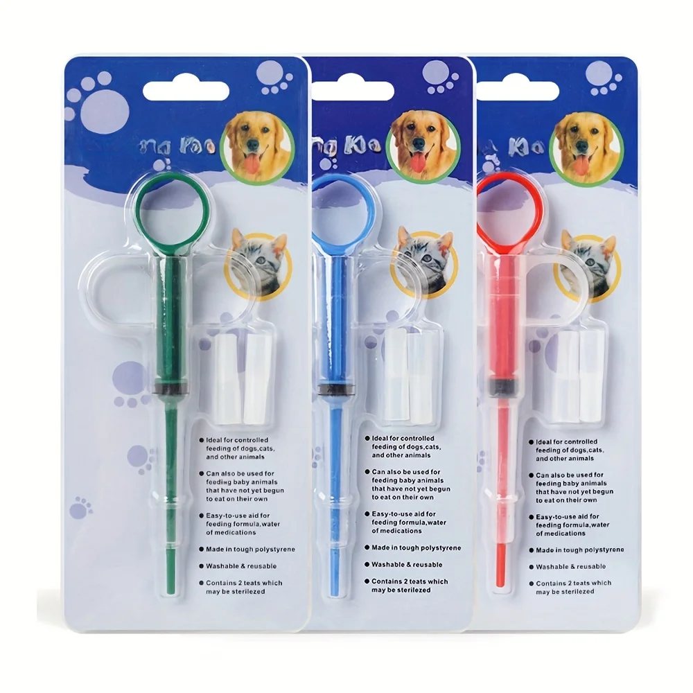 Pet Medizin Feeder Katze Tablet Spritze Feeder Weiche Spitze Dual Zweck Feeder Katze Pille Shooter Pet Pillen Applikator Zufällige Farbe Pet Medizin Feeder Katze Tablet Spritze Feeder Weiche Spitze Dual Zweck Feeder Katze Pille Shooter Pet Pillen Applikator Zufällige Farbe - Image 2
