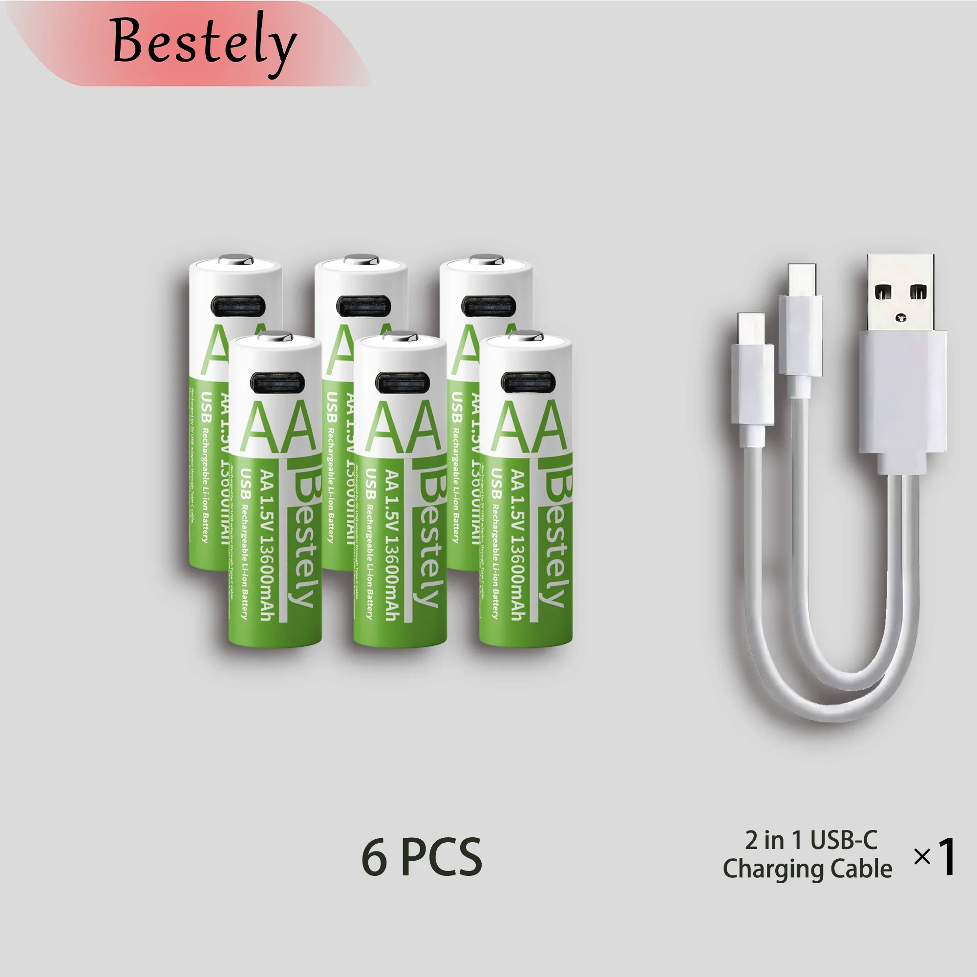 1,5 V Aa Lithium-Batterie 13.600 Mah – Wiederaufladbar Mit Usb-C, Li-Ionen-Akku Mit Bis Zu 2000 Ladezyklen 1,5 V Aa Lithium-Batterie 13.600 Mah – Wiederaufladbar Mit Usb-C, Li-Ionen-Akku Mit Bis Zu 2000 Ladezyklen - Image 11