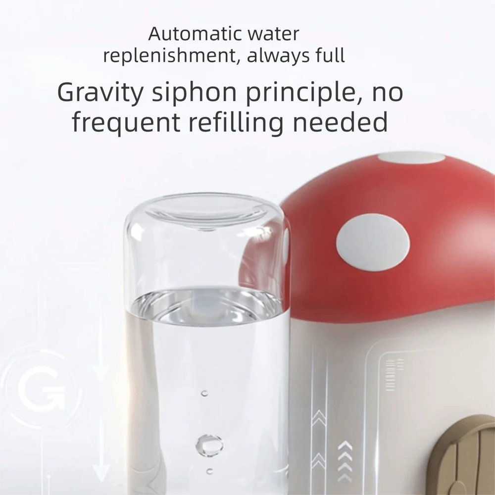 2 In 1 Mushroom Pet Automatic Feeder Large Capacity Moisture-Proof Cat Food Dispenser Dry Wet Separation Gravity Refill 2 In 1 Mushroom Pet Automatic Feeder Large Capacity Moisture-Proof Cat Food Dispenser Dry Wet Separation Gravity Refill - Image 4
