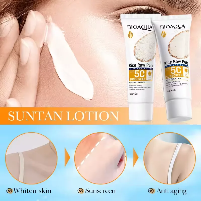 Facial Sunscreen Cream Spf 50+ Body Protector Solar Lotion Long-Lasting Non-Greasy Prevent Sunburn Uv Protection Sun Sunblock Facial Sunscreen Cream Spf 50+ Body Protector Solar Lotion Long-Lasting Non-Greasy Prevent Sunburn Uv Protection Sun Sunblock - Image 3