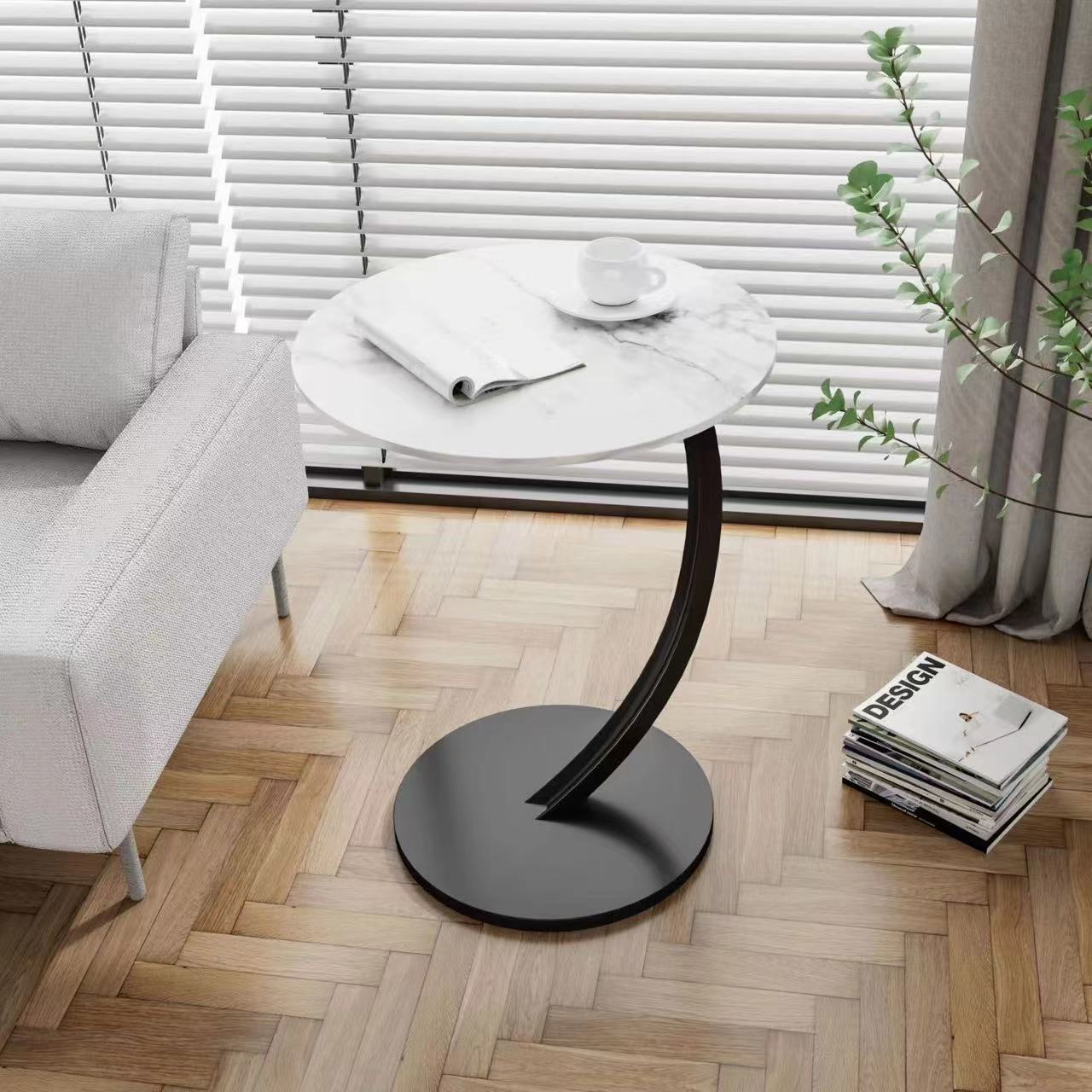 Round Small Coffee Table Living Room Sofa Side Table Bedroom Bedside Table Bedside Table Small Table Movable Coffee Table Round Small Coffee Table Living Room Sofa Side Table Bedroom Bedside Table Bedside Table Small Table Movable Coffee Table - Image 4