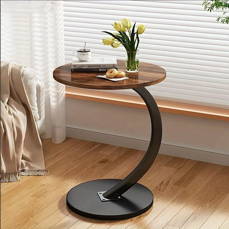 Round Small Coffee Table Living Room Sofa Side Table Bedroom Bedside Table Bedside Table Small Table Movable Coffee Table Round Small Coffee Table Living Room Sofa Side Table Bedroom Bedside Table Bedside Table Small Table Movable Coffee Table - Image 8
