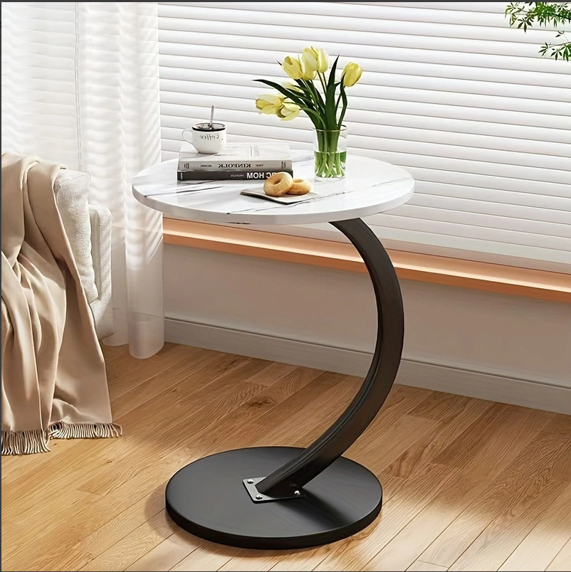 Round Small Coffee Table Living Room Sofa Side Table Bedroom Bedside Table Bedside Table Small Table Movable Coffee Table Round Small Coffee Table Living Room Sofa Side Table Bedroom Bedside Table Bedside Table Small Table Movable Coffee Table - Image 6