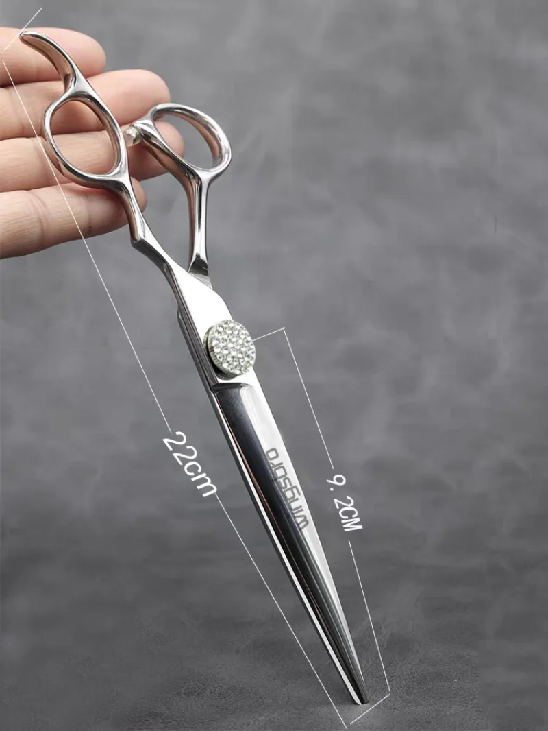 6/7/8 Zoll Professionelles Friseur-Scherenset, Wingsbro Silberne Edelstahlscheren 6/7/8 Zoll Professionelles Friseur-Scherenset, Wingsbro Silberne Edelstahlscheren - Image 4