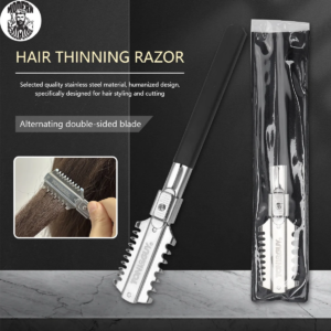 Salon Doppelklingen-Rasiermesser für Haarschnitte, manuelle Haarschneidewerkzeuge, Barttrimmer, Friseurbedarf, Styling-Zubehör