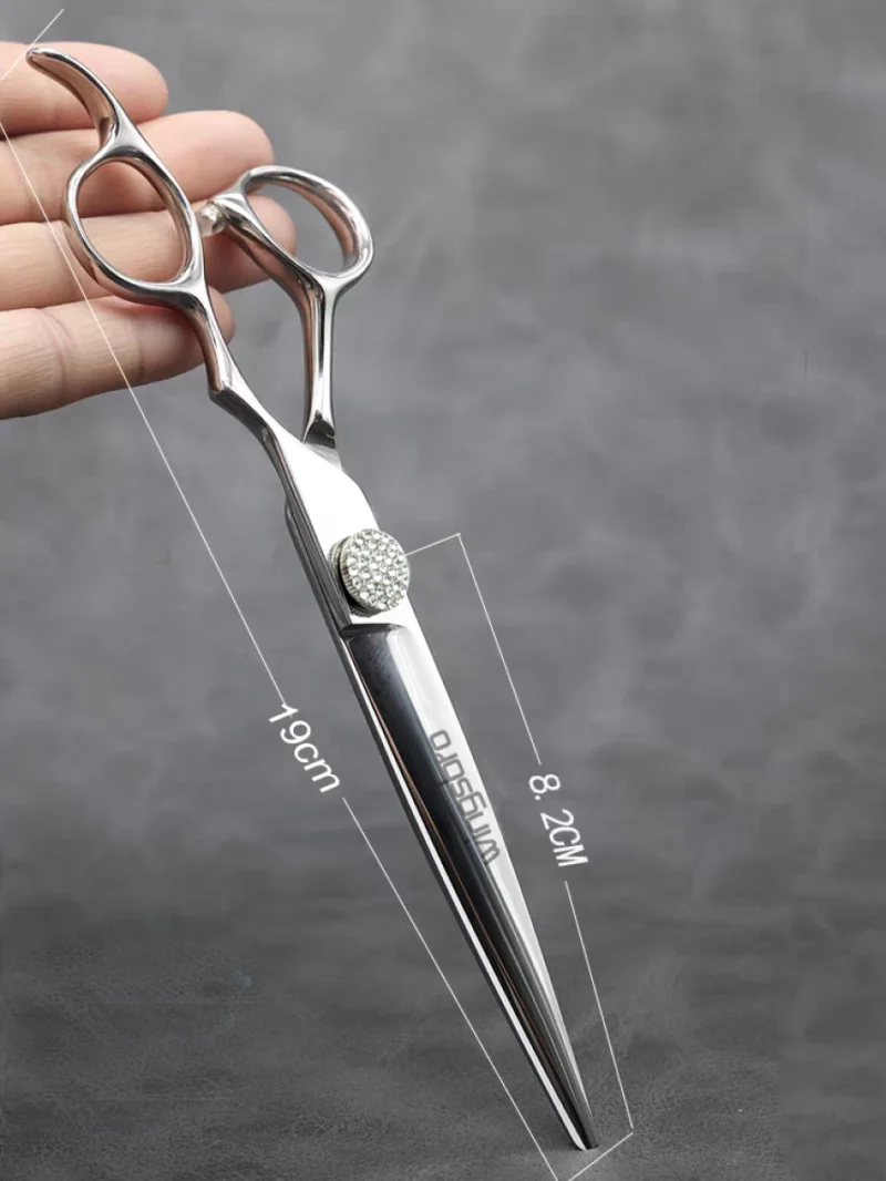 6/7/8 Zoll Professionelles Friseur-Scherenset, Wingsbro Silberne Edelstahlscheren 6/7/8 Zoll Professionelles Friseur-Scherenset, Wingsbro Silberne Edelstahlscheren - Image 3