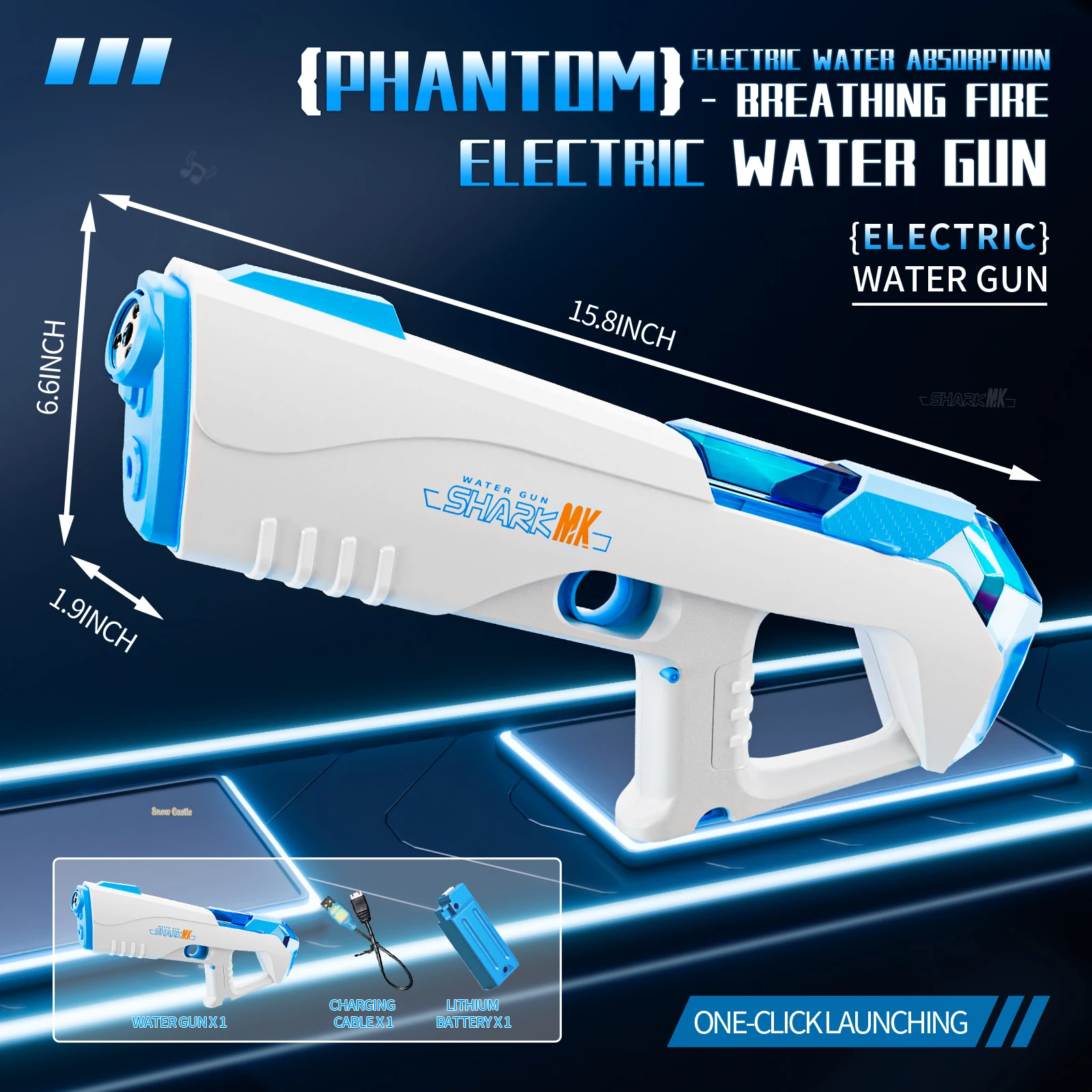 Simulated Firing Electric Water Gun Adults Children Shooting Game Automatic Water Absorb Water Blasters Summer Outdoor Kids Toys Simulated Firing Electric Water Gun Adults Children Shooting Game Automatic Water Absorb Water Blasters Summer Outdoor Kids Toys - Image 8
