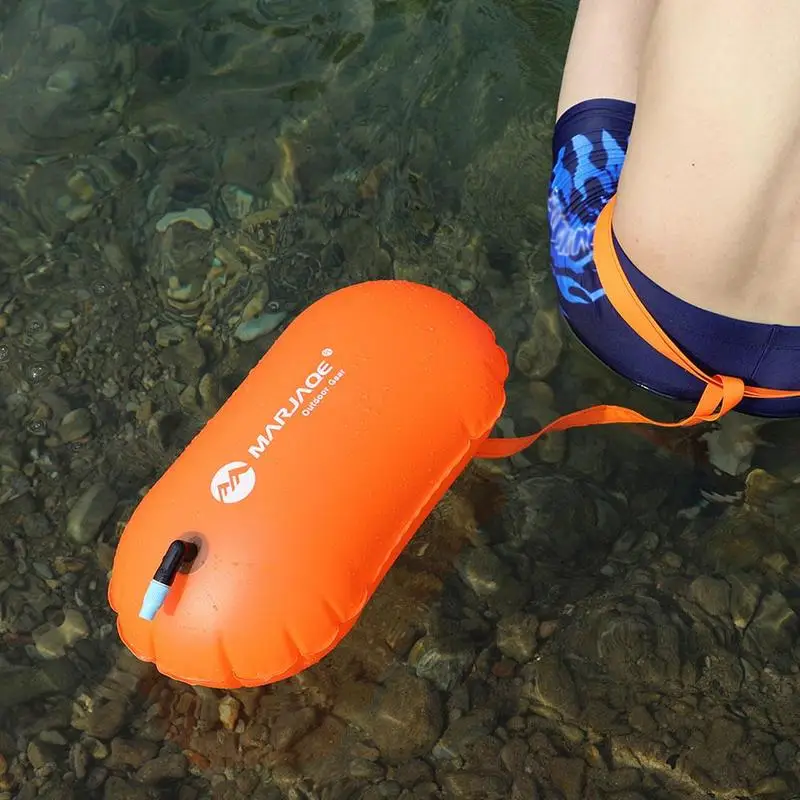 Schwimmbad-Boje, Aufblasbare Rettungsboje, Pvc-Aufblasbeutel, Trockentasche, Driftbeutel, Poolzubehör Für Offenes Wasser Schwimmbad-Boje, Aufblasbare Rettungsboje, Pvc-Aufblasbeutel, Trockentasche, Driftbeutel, Poolzubehör Für Offenes Wasser - Image 4