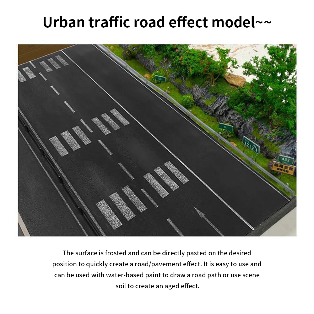 Classic Diorama Simulation Highway Urban Landscape Road Sticker Handmade Sand Table Pvc Material Model &Amp; Railway Building Diy Classic Diorama Simulation Highway Urban Landscape Road Sticker Handmade Sand Table Pvc Material Model &Amp; Railway Building Diy - Image 3