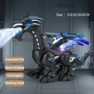 Simulation Feuer Mechanische Dinosaurier Wasser Spray Kühles Licht Elektrische Kinder Unterhaltung Puzzle Modell Spiel Spielzeug für Jungen Geschenke