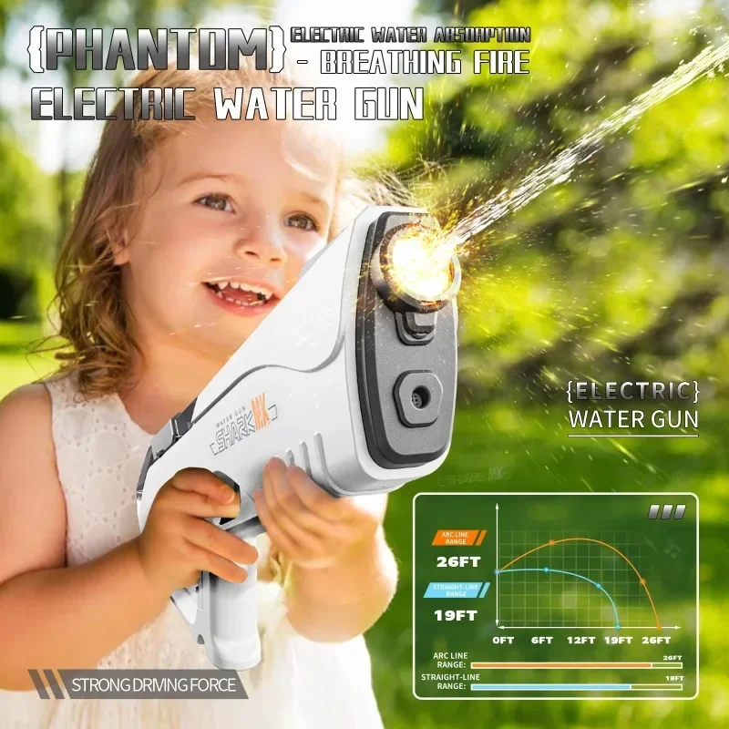 Simulated Firing Electric Water Gun Adults Children Shooting Game Automatic Water Absorb Water Blasters Summer Outdoor Kids Toys Simulated Firing Electric Water Gun Adults Children Shooting Game Automatic Water Absorb Water Blasters Summer Outdoor Kids Toys - Image 5