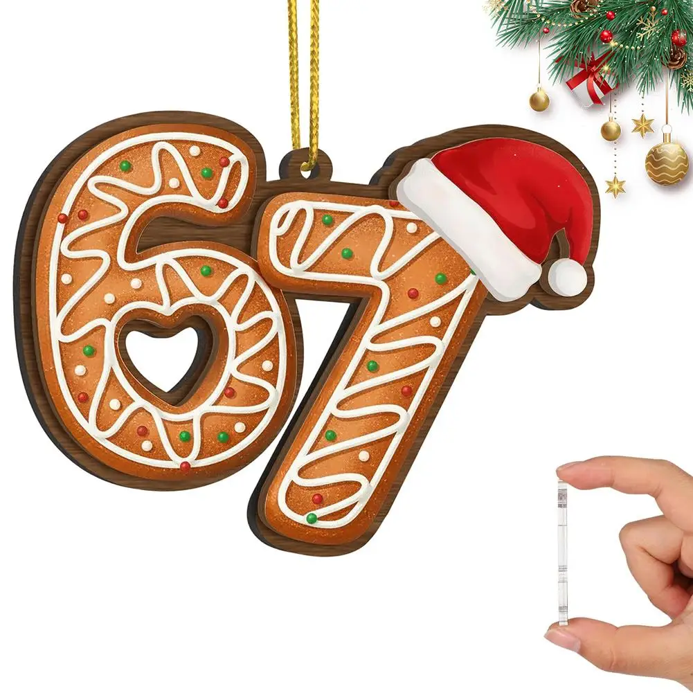 Lustiger Weihnachtsmann Sagt Sechs Sieben Weihnachtsornamente, Lustige 67-Meme-Ornamente Für Den Weihnachtsbaum, Gag-Geschenke, Strumpffüller Für Teenager Lustiger Weihnachtsmann Sagt Sechs Sieben Weihnachtsornamente, Lustige 67-Meme-Ornamente Für Den Weihnachtsbaum, Gag-Geschenke, Strumpffüller Für Teenager - Image 3