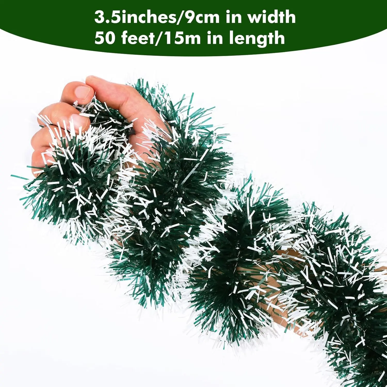 2M-30M Weihnachts-Lametta-Bänder, Girlanden, Künstliche Madder-Bänder, Diy-Kranz, Party-Deko, Weihnachtsbaum-Hängeornamente 2M-30M Weihnachts-Lametta-Bänder, Girlanden, Künstliche Madder-Bänder, Diy-Kranz, Party-Deko, Weihnachtsbaum-Hängeornamente - Image 4
