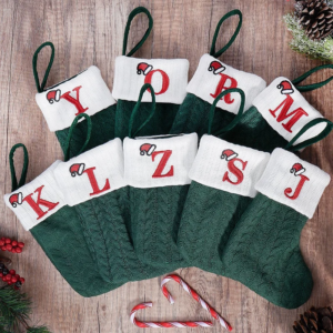 Weihnachtsstrumpf-Ornament, Weihnachts-Süßigkeitenbeutel, Socken-Hängeanhänger 2027, Weihnachtssocken-Hängegeschenkbeutel, Weihnachtsbaum-Anhänger