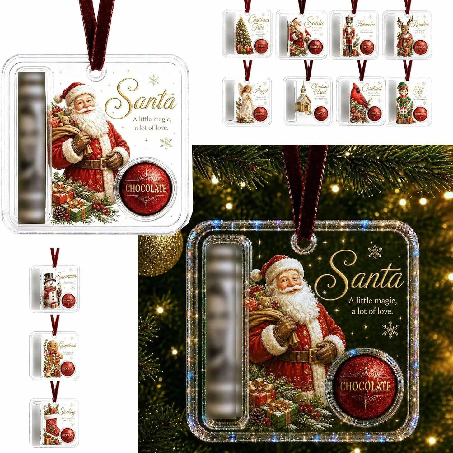 Weihnachts-Ornament Für Süßigkeiten Und Geld Weihnachts-Ornament Für Süßigkeiten Und Geld