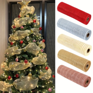 9 m Weihnachtsband-Dekoration, hängender Weihnachtsbaum, hängende Ornamente für Heimdekoration, Navidad, Party, Neujahr 2026 Zubehör