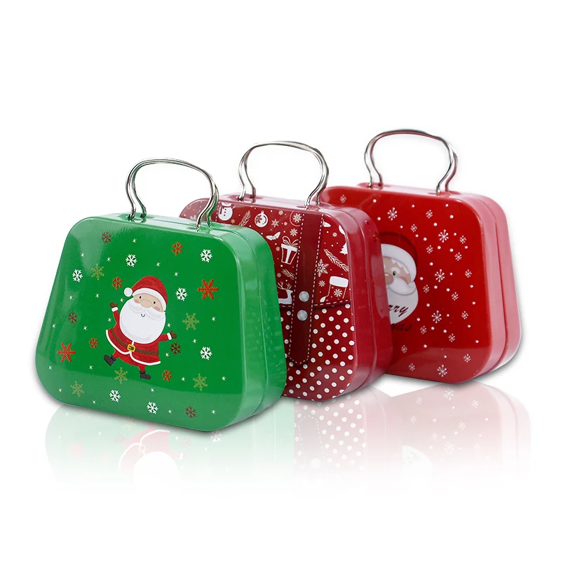 Weihnachten Weißblech Handtasche Weihnachten Zinn Geschenk Boxen Metall Candy Box Cookie Boxen Für Urlaub Weihnachten Party Liefert Ornamente Weihnachten Weißblech Handtasche Weihnachten Zinn Geschenk Boxen Metall Candy Box Cookie Boxen Für Urlaub Weihnachten Party Liefert Ornamente - Image 3