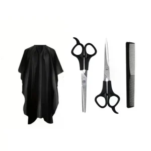 Professionelle Haarschneidewerkzeuge Wasserdichter Friseurumhang Haarschneidescheren Haarkamm Haarschneidewerkzeuge für Friseure
