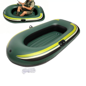 Aufblasbares Boot, verdicktes, verschleißfestes PVC-Schlauchboot, auslaufsicheres Aufblasboot für Angelausflüge, Wasserabenteuer, Pool, See, Fluss