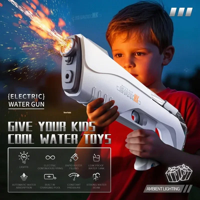 Simulated Firing Electric Water Gun Adults Children Shooting Game Automatic Water Absorb Water Blasters Summer Outdoor Kids Toys Simulated Firing Electric Water Gun Adults Children Shooting Game Automatic Water Absorb Water Blasters Summer Outdoor Kids Toys - Image 2